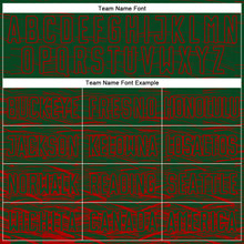 Load image into Gallery viewer, Custom Green Red Sublimation Soccer Uniform Jersey