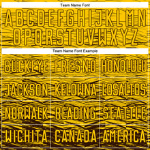 Load image into Gallery viewer, Custom Yellow Brown Sublimation Soccer Uniform Jersey