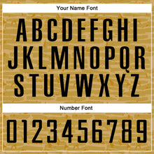 Load image into Gallery viewer, Custom Old Gold Black Sublimation Soccer Uniform Jersey