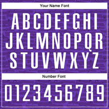 Load image into Gallery viewer, Custom Purple White Sublimation Soccer Uniform Jersey