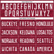 Load image into Gallery viewer, Custom Crimson White Sublimation Soccer Uniform Jersey