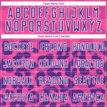 Load image into Gallery viewer, Custom Pink Purple-White Animal Print Sublimation Soccer Uniform Jersey