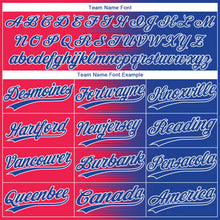 Load image into Gallery viewer, Custom Red Royal-White 3D Pattern Two-Button Unisex Softball Jersey