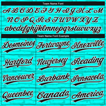 Load image into Gallery viewer, Custom Teal Black-White 3D Pattern Two-Button Unisex Softball Jersey