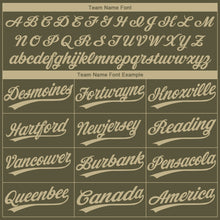 Load image into Gallery viewer, Custom Olive Vegas Gold-Camo 3D Pattern Salute To Service Two-Button Unisex Softball Jersey