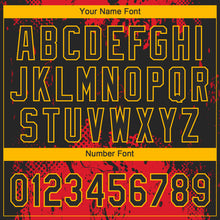 Load image into Gallery viewer, Custom Red Black-Gold 3D Pattern Two-Button Unisex Softball Jersey