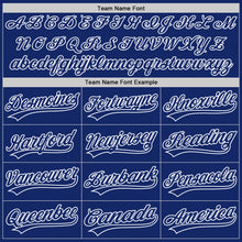 Load image into Gallery viewer, Custom Royal Royal-White Two-Button Unisex Softball Jersey