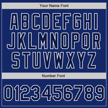 Load image into Gallery viewer, Custom Royal Navy-White Two-Button Unisex Softball Jersey