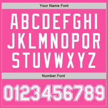 Load image into Gallery viewer, Custom Pink White Two-Button Unisex Softball Jersey