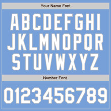 Load image into Gallery viewer, Custom Light Blue White-Gray Two-Button Unisex Softball Jersey