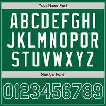 Load image into Gallery viewer, Custom Kelly Green Kelly Green-White Two-Button Unisex Softball Jersey