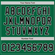 Load image into Gallery viewer, Custom Kelly Green Black-White Two-Button Unisex Softball Jersey