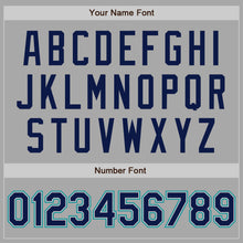 Load image into Gallery viewer, Custom Gray Navy-Teal Two-Button Unisex Softball Jersey