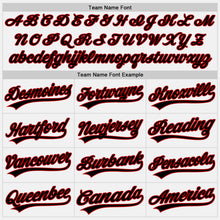 Load image into Gallery viewer, Custom White Black-Red Two-Button Unisex Softball Jersey