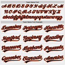 Load image into Gallery viewer, Custom White Black-Orange Two-Button Unisex Softball Jersey