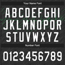 Load image into Gallery viewer, Custom Black White-Neon Green 3D Pattern Two-Button Unisex Softball Jersey