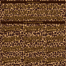 Load image into Gallery viewer, Custom Brown Brown-Old Gold 3D Pattern Design Leopard Two-Button Unisex Softball Jersey