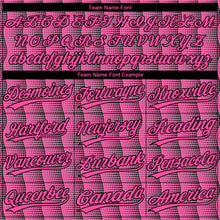 Load image into Gallery viewer, Custom Pink Pink-Black 3D Pattern Two-Button Unisex Softball Jersey