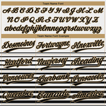 Load image into Gallery viewer, Custom White Black-Old Gold 3D Pattern Two-Button Unisex Softball Jersey