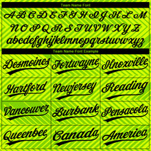 Load image into Gallery viewer, Custom Neon Green Black 3D Pattern Two-Button Unisex Softball Jersey