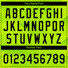 Load image into Gallery viewer, Custom Neon Green Black 3D Pattern Two-Button Unisex Softball Jersey