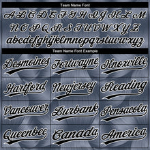 Load image into Gallery viewer, Custom Steel Gray Black-White 3D Pattern Two-Button Unisex Softball Jersey