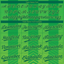 Load image into Gallery viewer, Custom Neon Green Kelly Green 3D Pattern Two-Button Unisex Softball Jersey