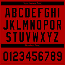 Load image into Gallery viewer, Custom Red Black Two-Button Unisex Softball Jersey