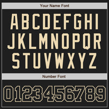 Load image into Gallery viewer, Custom Black Black-City Cream Two-Button Unisex Softball Jersey