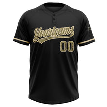 Load image into Gallery viewer, Custom Black Camo-City Cream Two-Button Unisex Softball Jersey