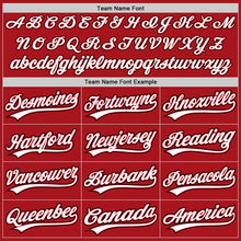 Load image into Gallery viewer, Custom Red White-Black Two-Button Unisex Softball Jersey