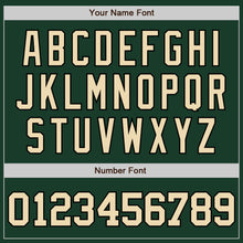 Load image into Gallery viewer, Custom Green City Cream-Black Two-Button Unisex Softball Jersey