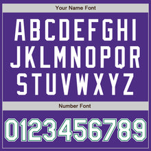 Load image into Gallery viewer, Custom Purple White-Kelly Green Two-Button Unisex Softball Jersey