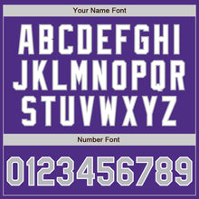 Load image into Gallery viewer, Custom Purple Gray-White Two-Button Unisex Softball Jersey