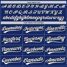 Load image into Gallery viewer, Custom Royal White-Black Two-Button Unisex Softball Jersey