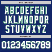 Load image into Gallery viewer, Custom Royal White Kelly Green-Gray Two-Button Unisex Softball Jersey