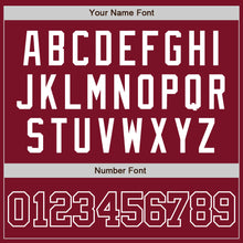 Load image into Gallery viewer, Custom Crimson White Two-Button Unisex Softball Jersey