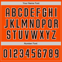 Load image into Gallery viewer, Custom Orange Brown-White Two-Button Unisex Softball Jersey