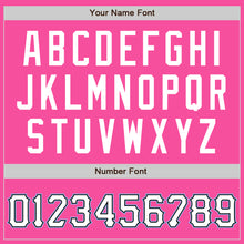 Load image into Gallery viewer, Custom Pink White Black-Light Blue Two-Button Unisex Softball Jersey