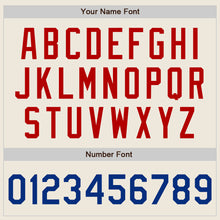 Load image into Gallery viewer, Custom Cream Royal-Red Two-Button Unisex Softball Jersey