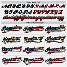 Load image into Gallery viewer, Custom White Vintage USA Flag-Black Two-Button Unisex Softball Jersey