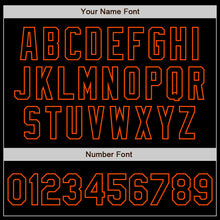 Load image into Gallery viewer, Custom Black Steel Gray Splash Ink Orange Authentic Baseball Jersey