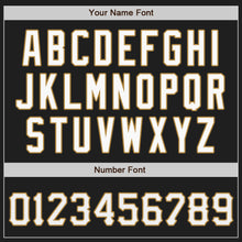 Load image into Gallery viewer, Custom Black White-Orange Authentic Split Fashion Baseball Jersey