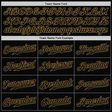 Load image into Gallery viewer, Custom Teal-Black Old Gold Authentic Split Fashion Baseball Jersey