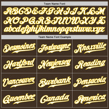 Load image into Gallery viewer, Custom Brown Gold-Gray Authentic Split Fashion Baseball Jersey