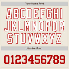 Load image into Gallery viewer, Custom Cream White-Navy Authentic Split Fashion Baseball Jersey