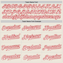 Load image into Gallery viewer, Custom Cream White-Navy Authentic Split Fashion Baseball Jersey