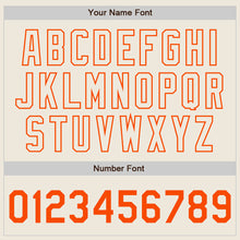 Load image into Gallery viewer, Custom Royal Cream-Orange Authentic Split Fashion Baseball Jersey