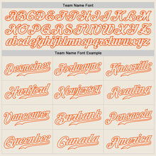 Load image into Gallery viewer, Custom Royal Cream-Orange Authentic Split Fashion Baseball Jersey