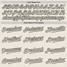 Load image into Gallery viewer, Custom Crimson Cream-Black Authentic Split Fashion Baseball Jersey